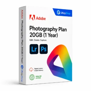 Adobe Photography Plan – 20GB (1 Year)
