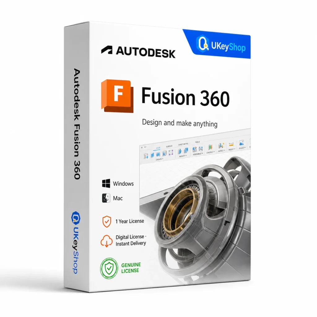 Autodesk Fusion 360 (Windows/Mac, 1 Year)