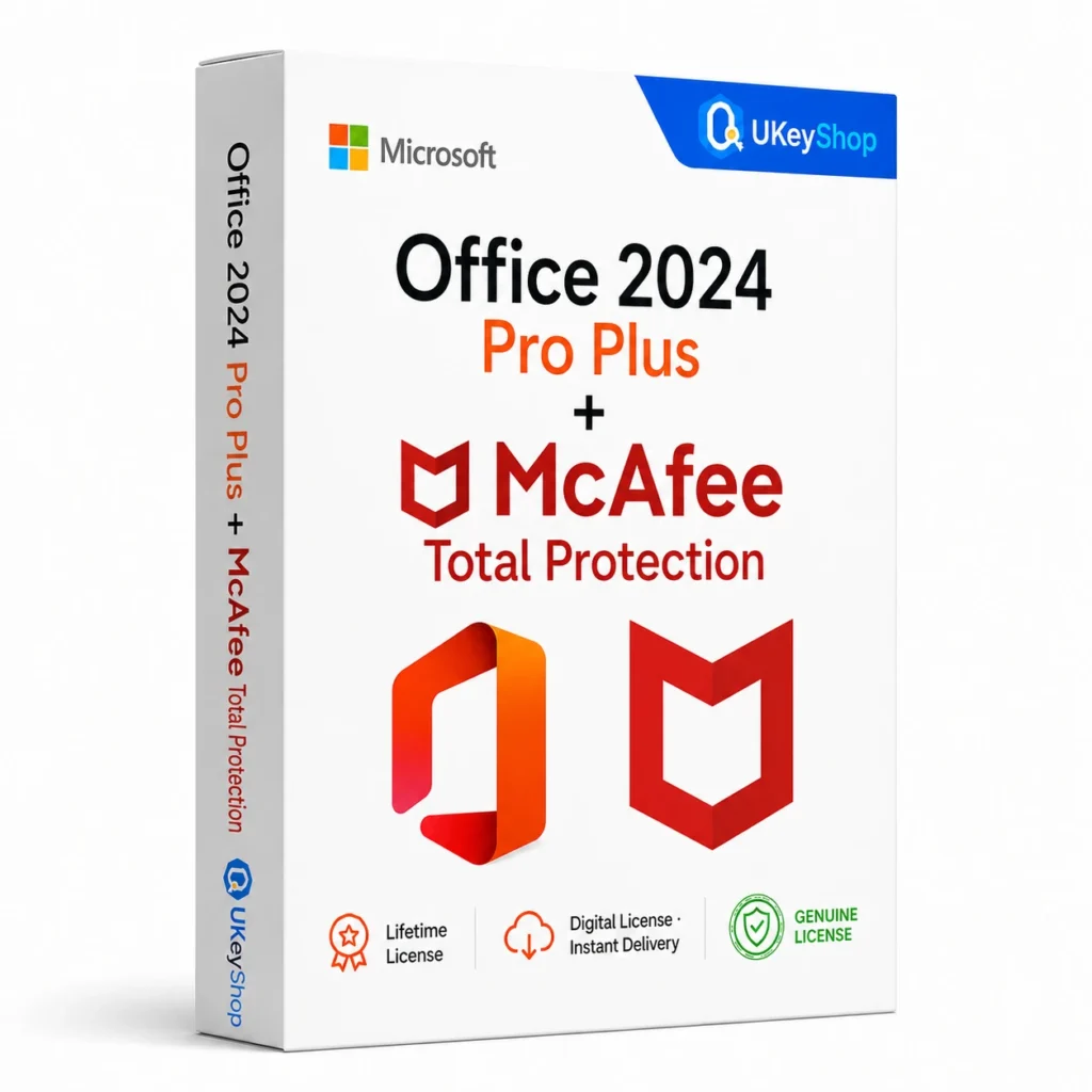 Office 2024 Pro Plus + McAfee Total Protection