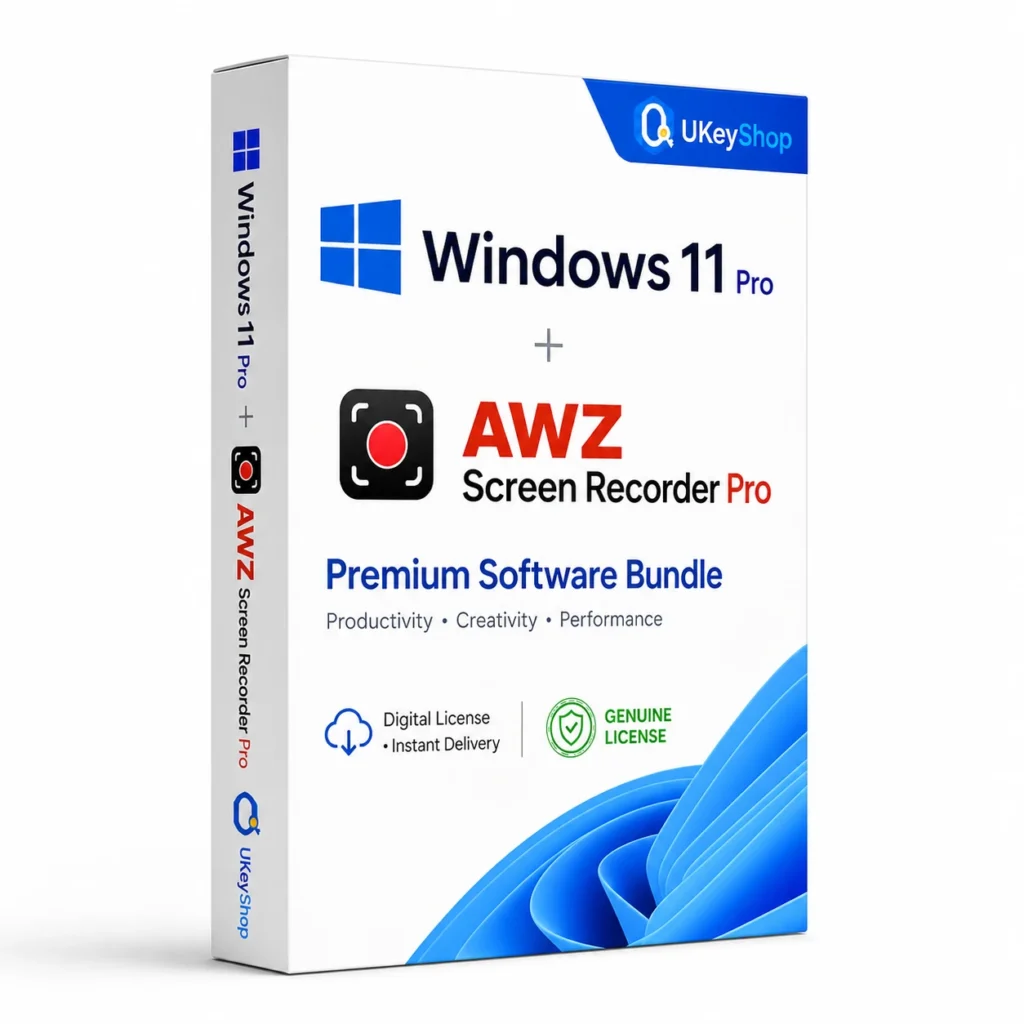 Windows 11 Pro + AWZ Screen Recorder Pro
